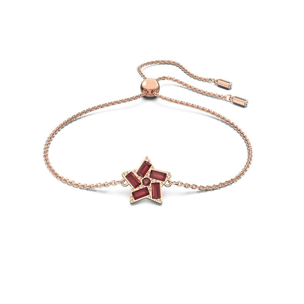 Swarovski heart-shaped red five-pointed star bracelet
